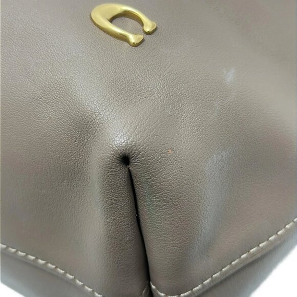 Auth COACH North Tote 32 CR664 Gray Beige Grain leather - Tote Bag - Picture 4 of 8